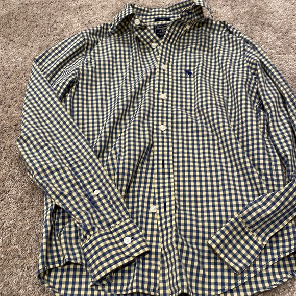 Abercrombie & Fitch Mens Small button down long sleeve shirt slim fit - Picture 4 of 6